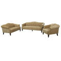 Contemporary Tufted Fabric Sofa Set
